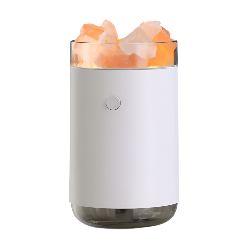 Crystal Salt Stone Humidifier – Natural Air Purifier & Healing Himalayan Salt Lamp