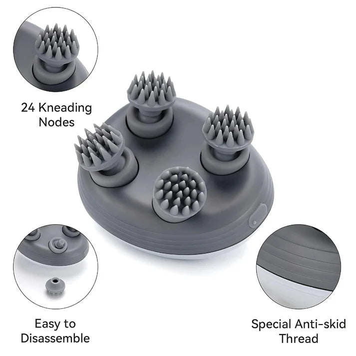 Portable Head Massager for Hair Growth – Deep Clean & Stress Relief Scalp Massage