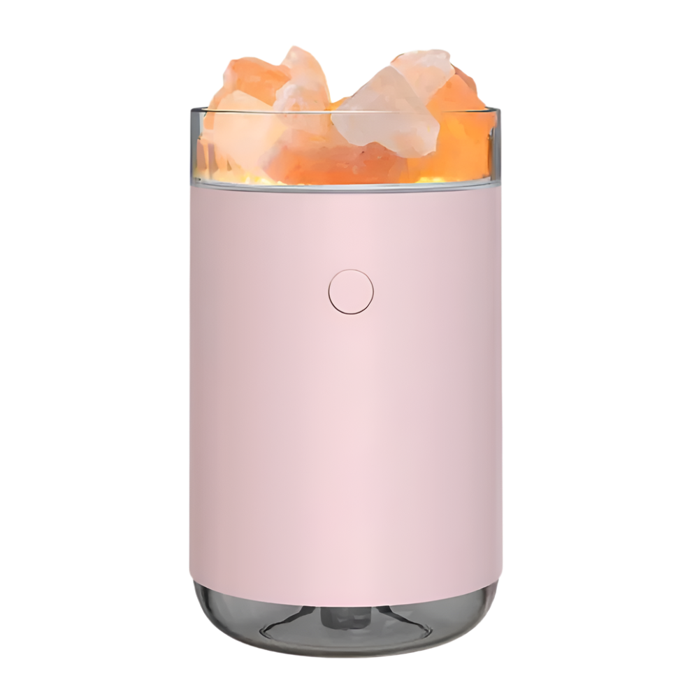 Crystal Salt Stone Humidifier – Natural Air Purifier & Healing Himalayan Salt Lamp