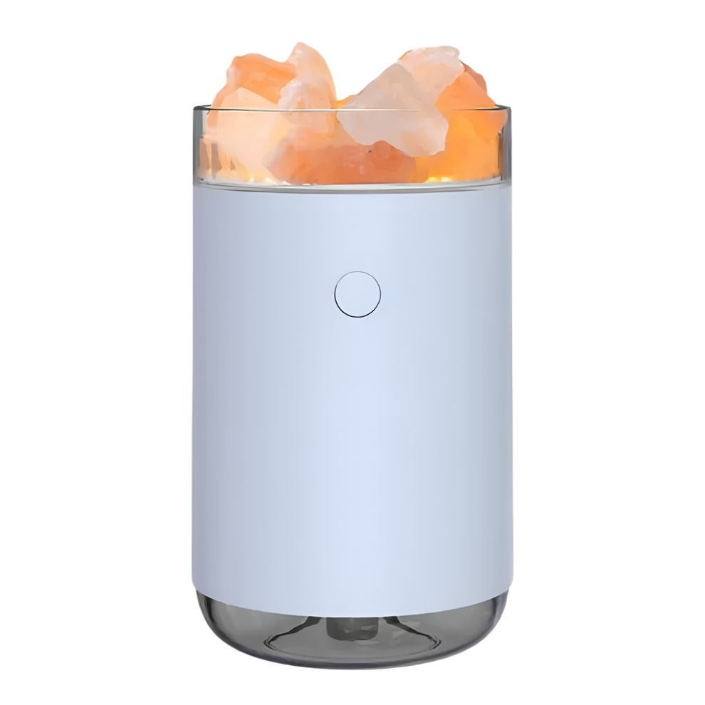 Crystal Salt Stone Humidifier – Natural Air Purifier & Healing Himalayan Salt Lamp