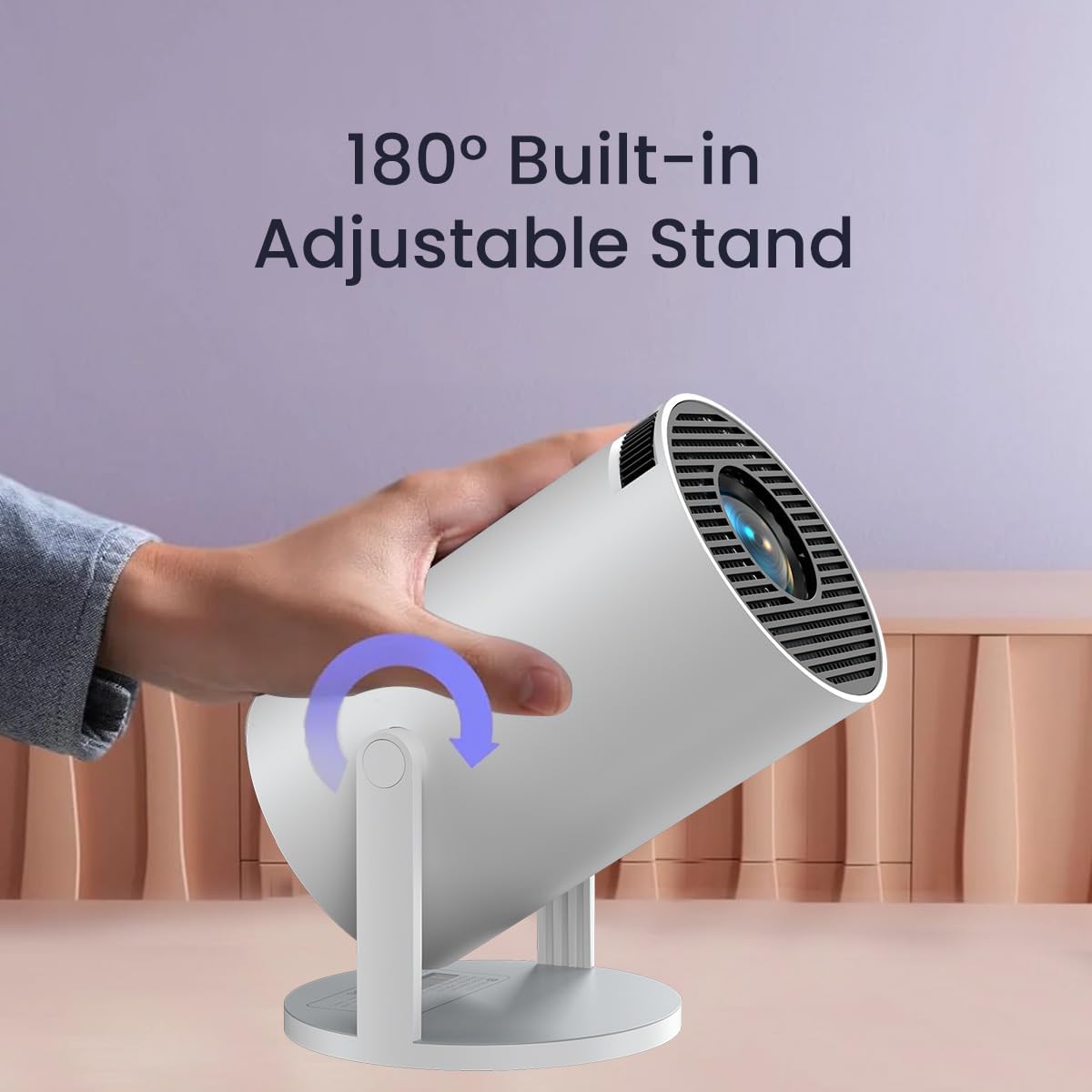 Home 4K & 270° Rotatable Projector