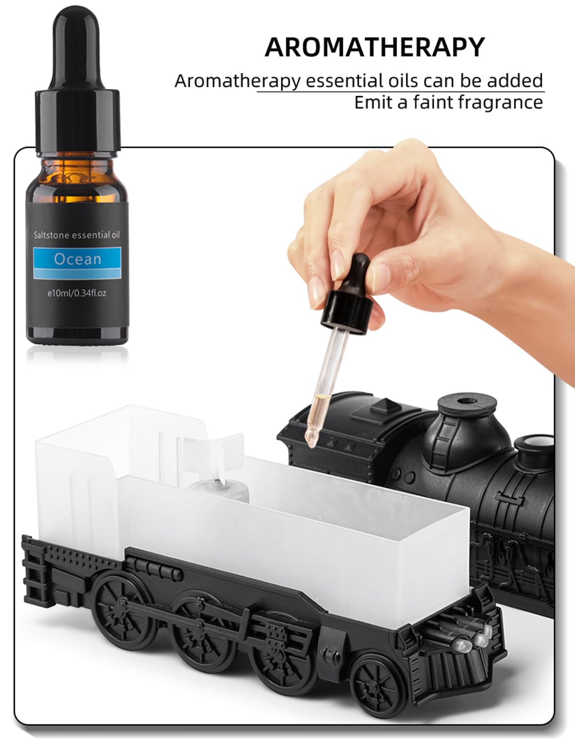 Train Cool Mist Aromatherapy Diffuser Humidifier