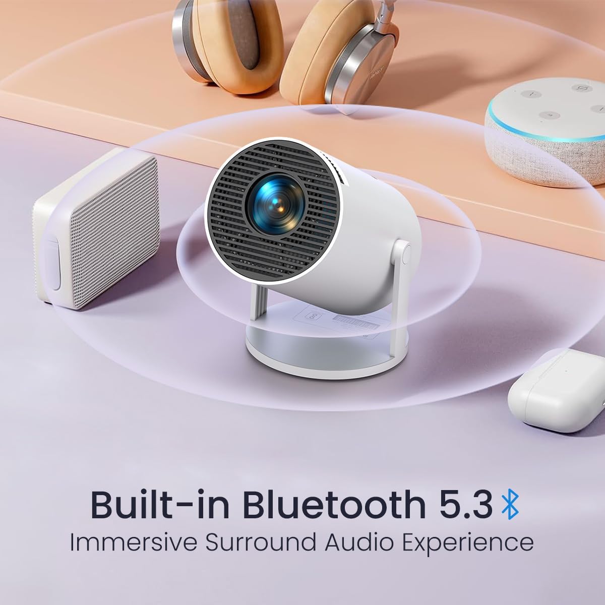 Home 4K & 270° Rotatable Projector